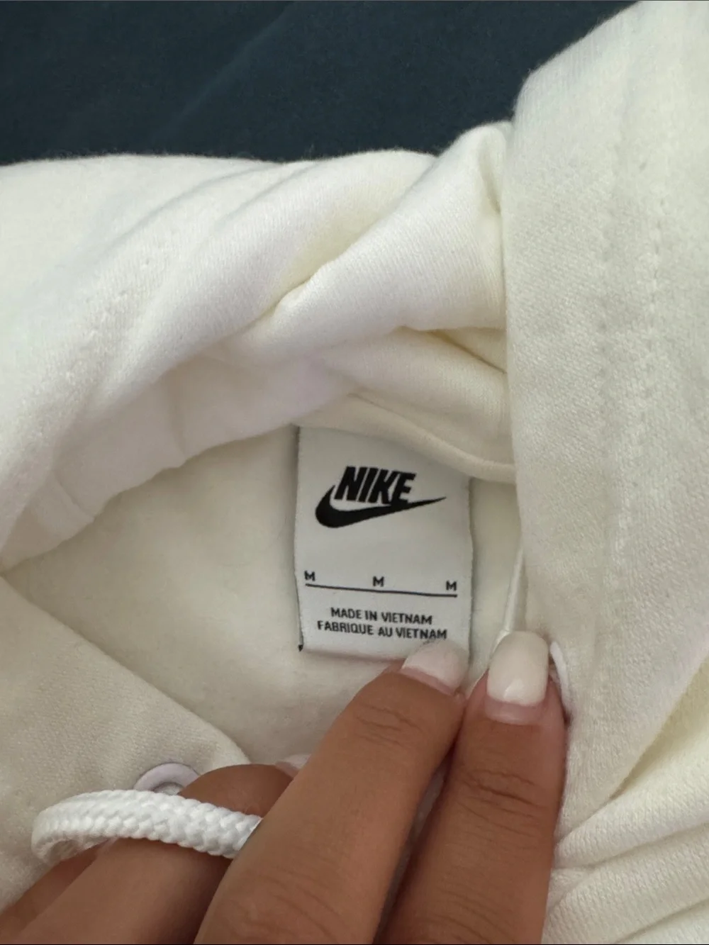 NIKE White Hoodie with Miami heat photo